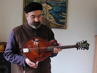 John Reischman and his Heiden mandolin